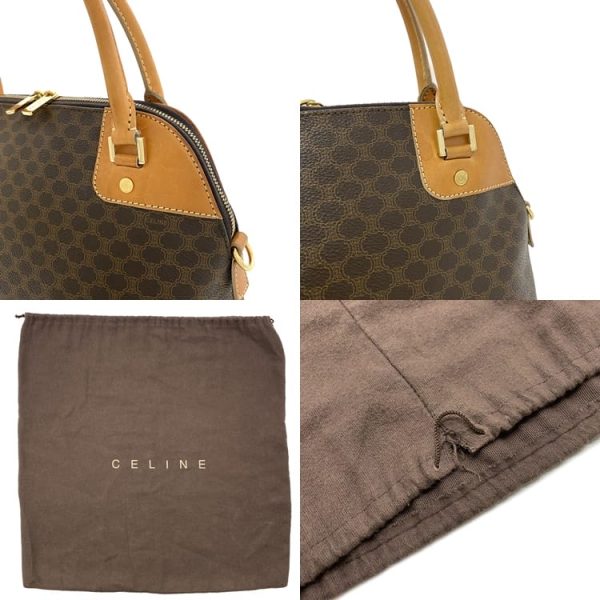 f17641 9 Celine Handbag Brown Camel Macadam