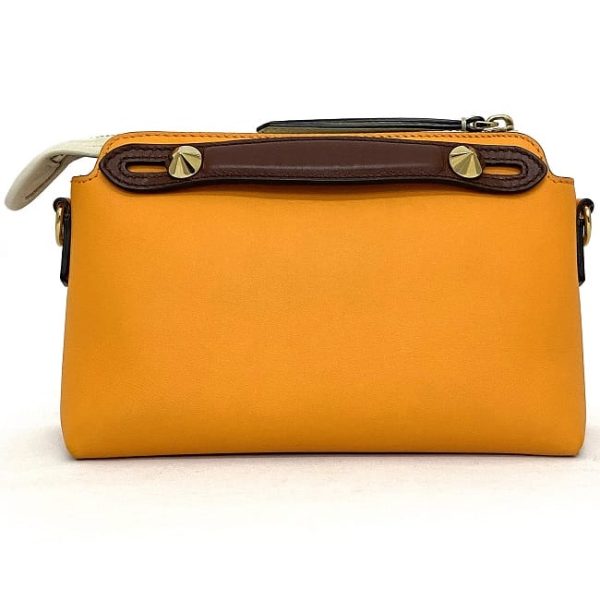 f17850 4 Fendi 2way Bag Leather Orange