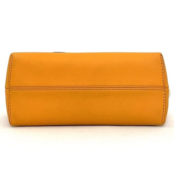 f17850 5 Fendi 2way Bag Leather Orange