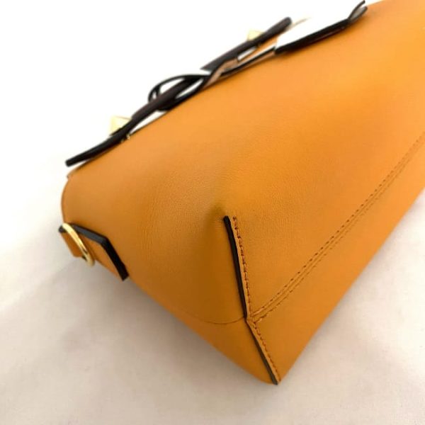 f17850 6 Fendi 2way Bag Leather Orange