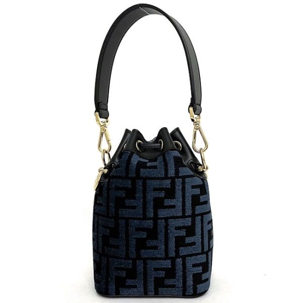 f18244 5 Fendi Mini Montresor Drawstring Bag Suede Black