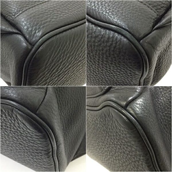 f8393 6 MCM Backpack Leather Black