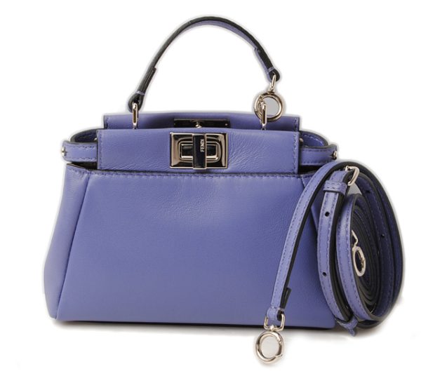 fd 17 001 1 FENDI MICRO PEEKABOO shoulder bag Purple