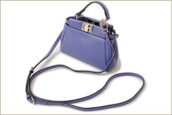 fd 17 001 3 FENDI MICRO PEEKABOO shoulder bag Purple