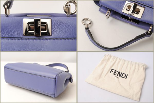 fd 17 001 4 FENDI MICRO PEEKABOO shoulder bag Purple