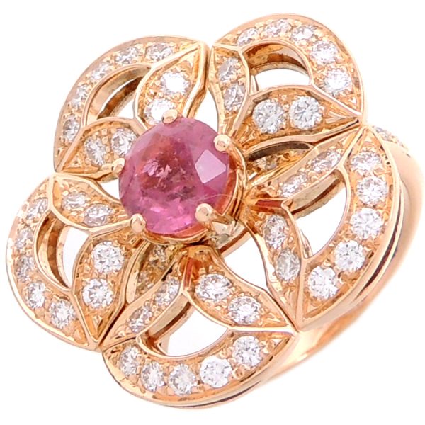 fdh75216 1 Bulgari Diva Dream Pink Tourmaline Ring Pink Gold