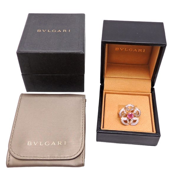 fdh75216 9 Bulgari Diva Dream Pink Tourmaline Ring Pink Gold