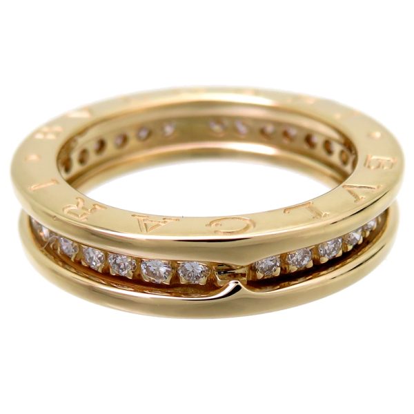 fdh80705 4 Bulgari Diamond Yellow Gold Ring