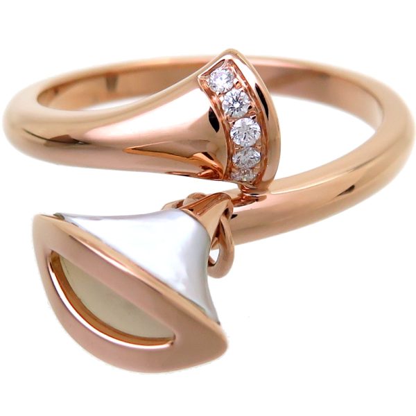 fdh80897 4 Bulgari Diva Dream Small Pink Gold Ring