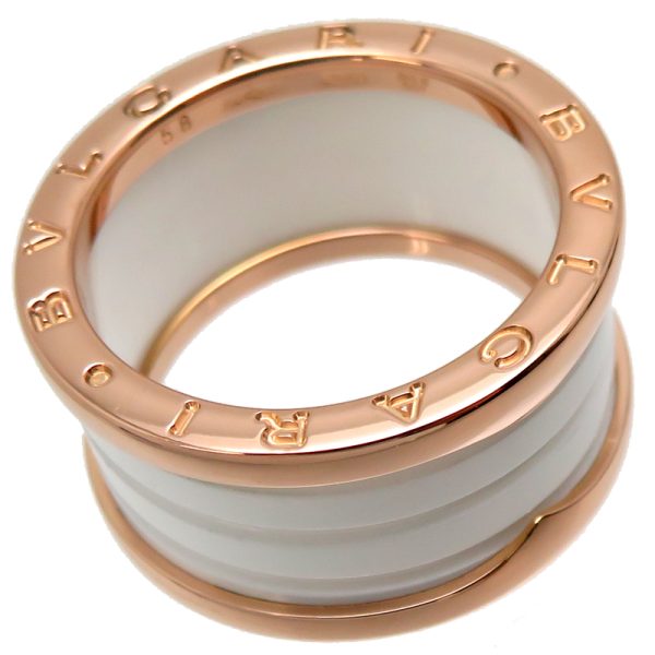 fdh81613 2 Bulgari 4 Band Yellow Gold Ring