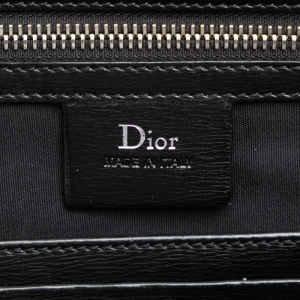 fytd1kxe682kx80q 6 Dior Oblique Pvc Leather Second Clutch Bag Black