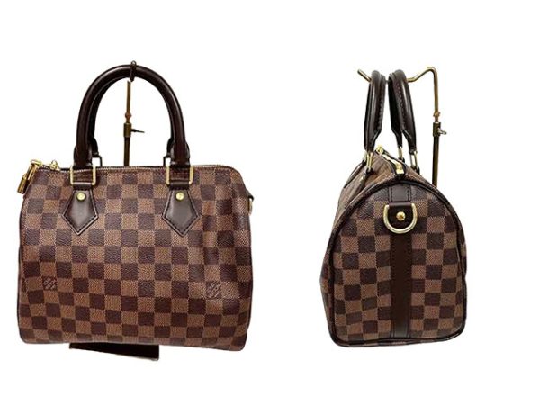 g 0830 2 r13 Louis Vuitton Speedy Bandouliere 25 Damier Boston Bag