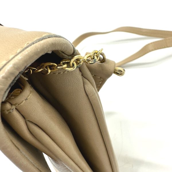 g 230510 2 14 Celine Triomphe Crossbody Vintage Shoulder Bag Leather Beige