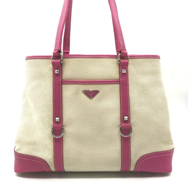 ga2205 1 Prada Tote Bag Canvas Pink