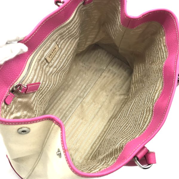 ga2205 7 Prada Tote Bag Canvas Pink