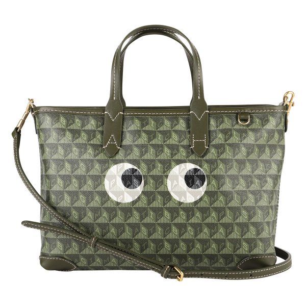 gan5050925187541 1 Anya Hindmarch Tote Bag Eyes Green