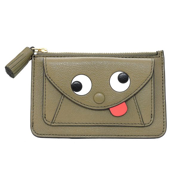 gan5050925188067 1 Anya Hindmarch Card Case Zanny Olive Green