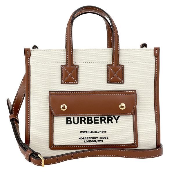 gbb8044143a1395 1 Burberry Freya Shoulder Bag Off White