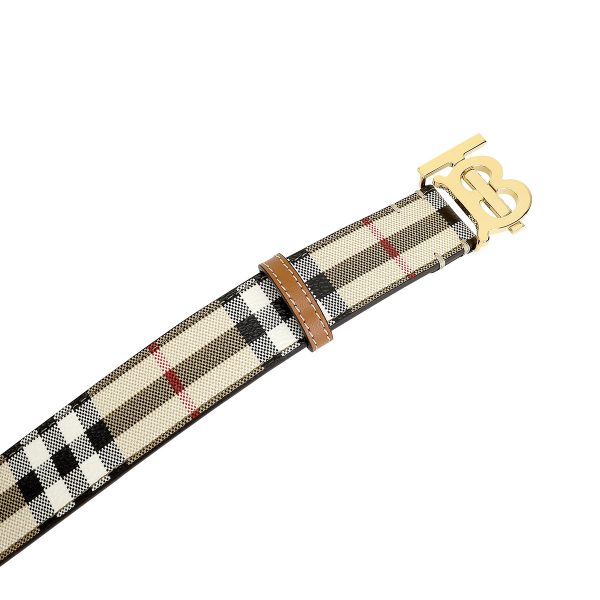 gbb8070410a1191 3 Burberry Check Leather Belt