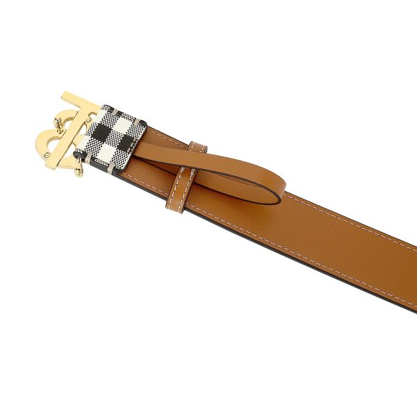 gbb8070410a1191 5 Burberry Check Leather Belt