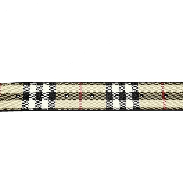 gbb8070410a1191 8 Burberry Check Leather Belt