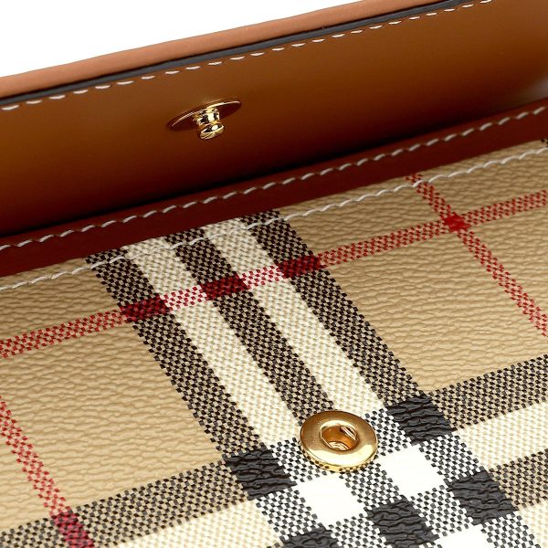 gbb8070414a7026 8 Burberry Long Wallet Check Beige Brown