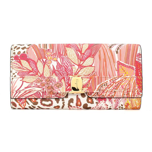 gfr22e008755690 1 Ferragamo New Vara Long Wallet Pink