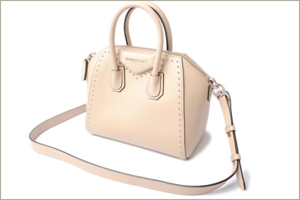 giv 17 004 2 Givenchy Antigona Mini Handbag shoulder bag Beige