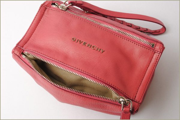 giv 18 001 2 Givenchy Pandora Clutch Bag Goatskin Pink