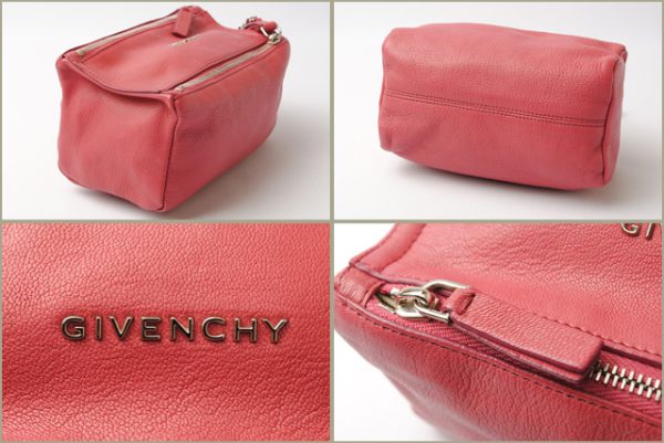 giv 18 001 3 Givenchy Pandora Clutch Bag Goatskin Pink