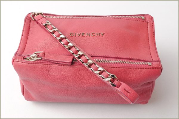 giv 18 001 5 Givenchy Pandora Clutch Bag Goatskin Pink