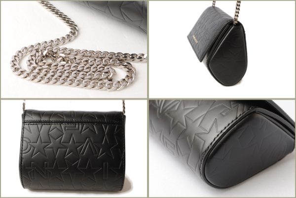 giv 18 002 5 GIVENCHY Pouch Chain Bag Black Silver