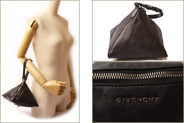 giv 18 005 2 Givenchy Small Pyramid Clutch Bag Black