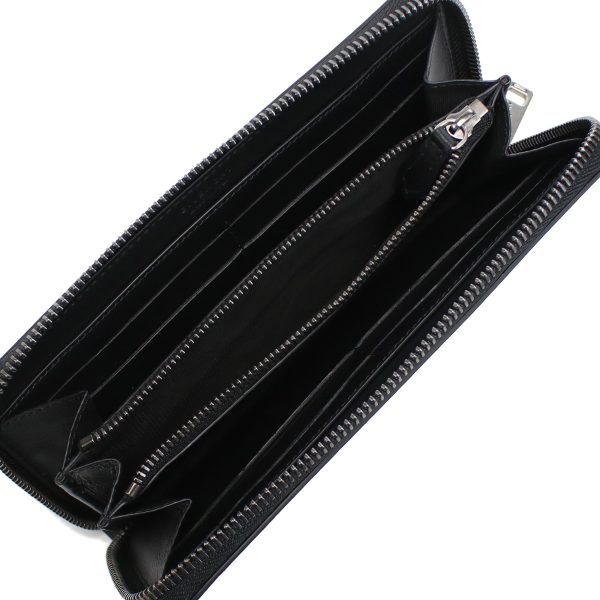 givbk600g011 3 Givenchy Round Zipper Long Wallet Leather Black