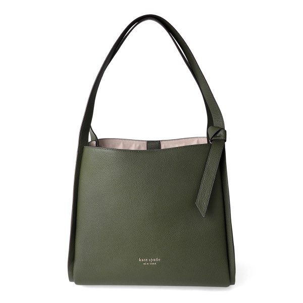 gktk4395301 1 Kate Spade KNOTT Large Canvas Tote Bag Green