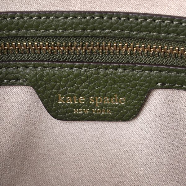 gktk4395301 9 Kate Spade KNOTT Large Canvas Tote Bag Green