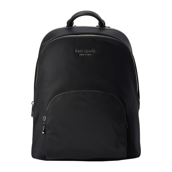 gktkd085001 1 Kate Spade SAM Laptop Backpack Medium Nylon Backpack Black