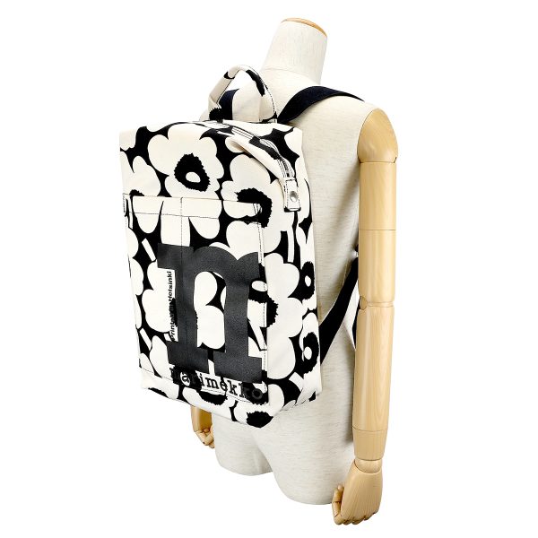 gmr092195908 6 Marimekko Unikko MONO BACKPACK Rucksack Black White