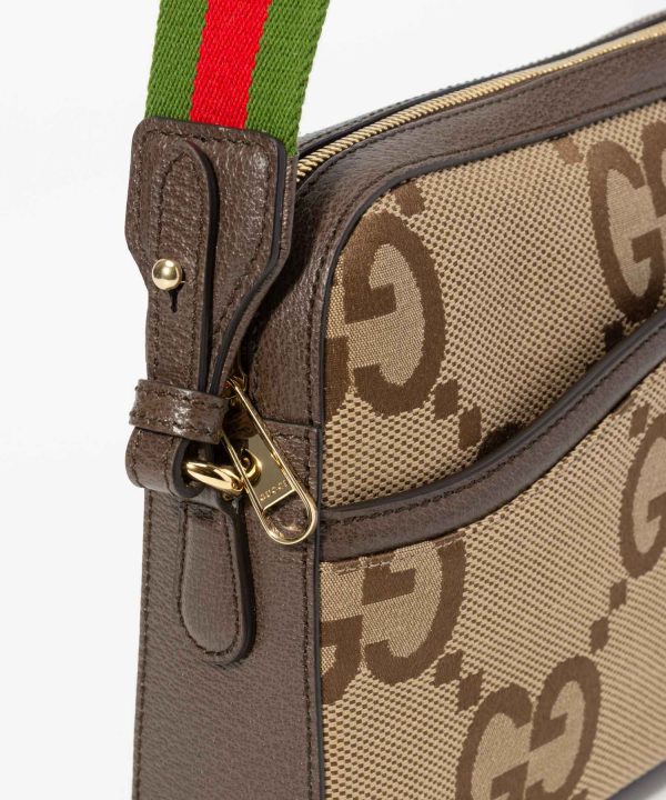 guc0000001039 5 Gucci Jumbo GG Messenger Bag Camel Ebony