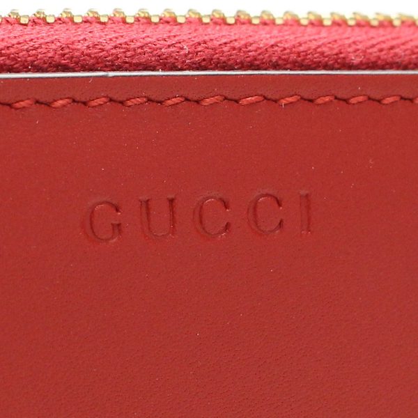 guc41010202 2 GUCCI Round Zipper Long Wallet Leather Red