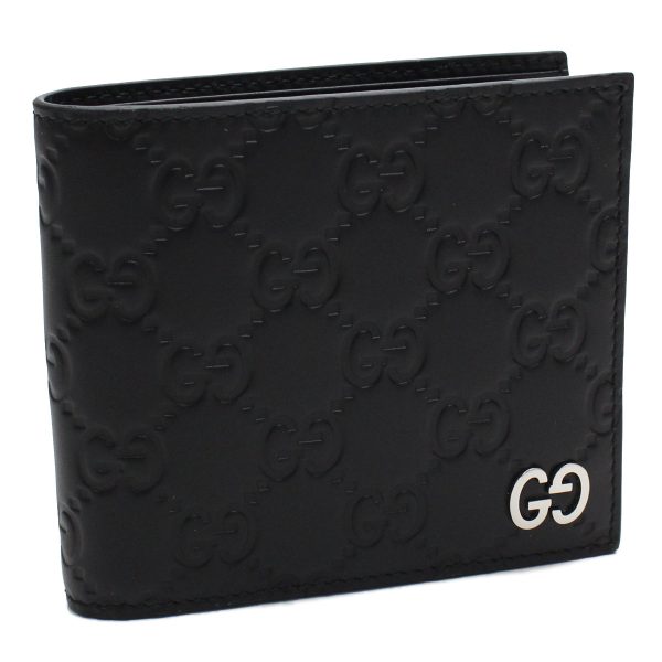 guc47392201 1 GUCCI Guccisima Bifold Wallet Leather Black