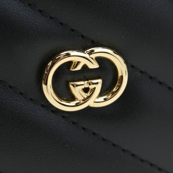 guc751628011 2 GUCCI Interlocking G Heart Shoulder Bag Leather Black