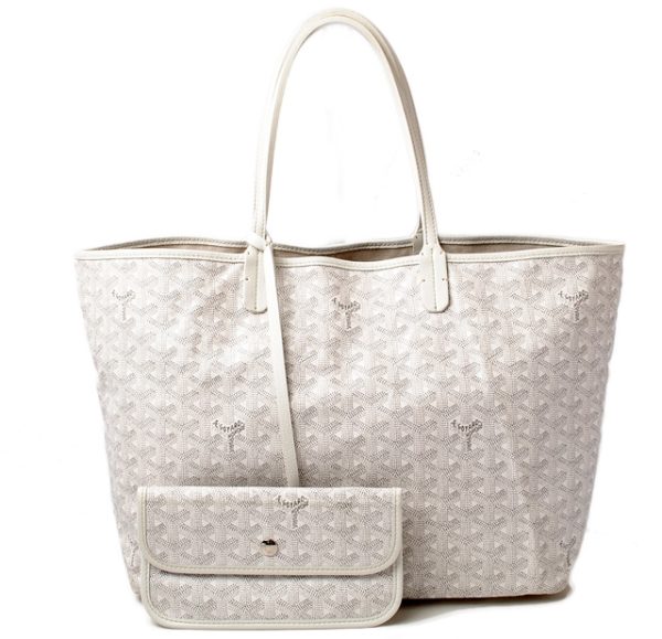 gy 17 005 1 Goyard Saint Louis tote bag White Gray