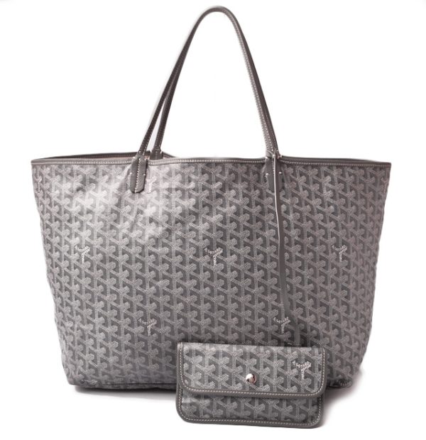 gy 18 002 1 Goyard Saint Louis tote bag gray