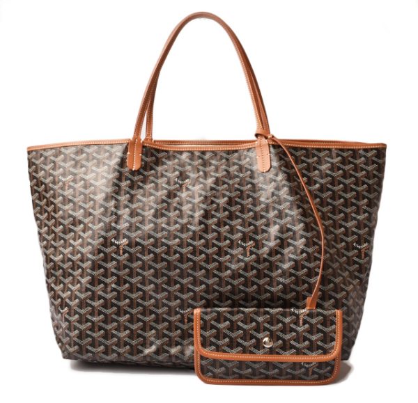 gy 18 005 1 Goyard Saint Louis tote bag black brown