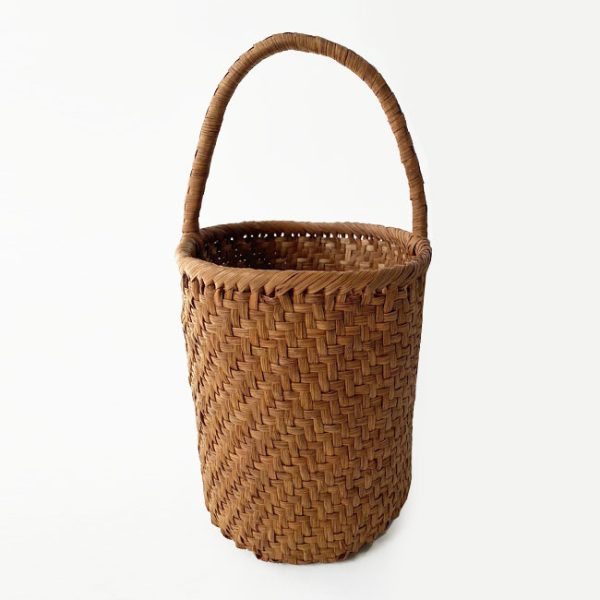 h1 Kagoya Wild Grape Basket Bag Brown