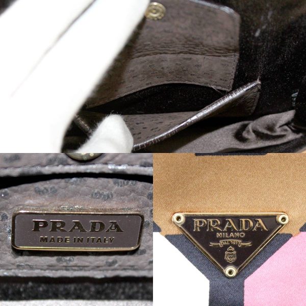 ho230218ec04 8 Prada Mini Bag Nylon Leather Brown Pink