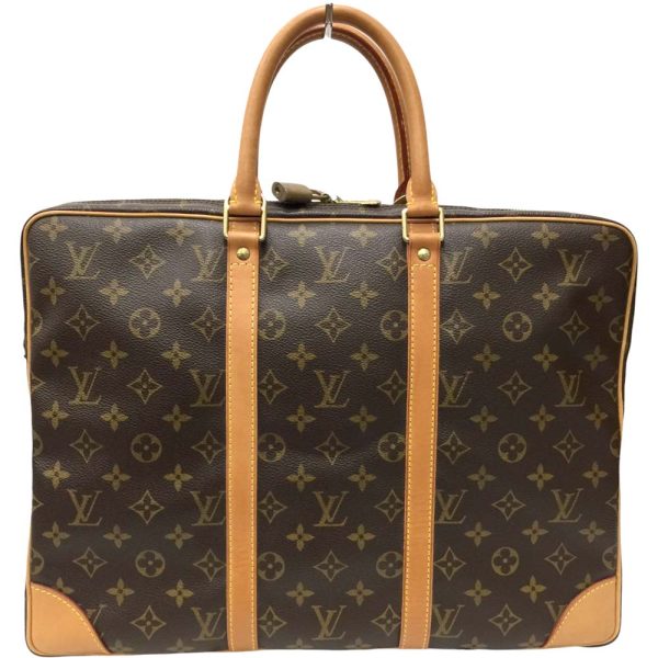 i24 212 3 Louis Vuitton Porte de Cumain Voyage Briefcase Monogram Brown