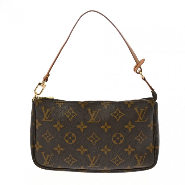 ik 00 0616323 2 Louis Vuitton Monogram Pochette Accessoire Brown