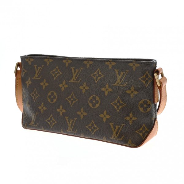 ik 00 0616326 3 Louis Vuitton Monogram Trotter Shoulder Bag Brown